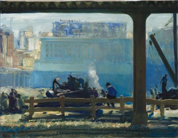  1909 Pintura - Mañana azul 1909 George Wesley Bellows
